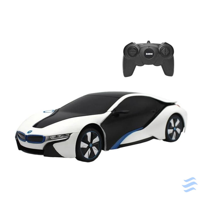 RASTAR R/C 1:24 BMW i8 remote controlled car UV sensitive (white and yellow) Remote controlled cars