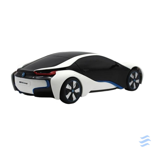 RASTAR R/C 1:24 BMW i8 remote controlled car UV sensitive (white and yellow) Remote controlled cars