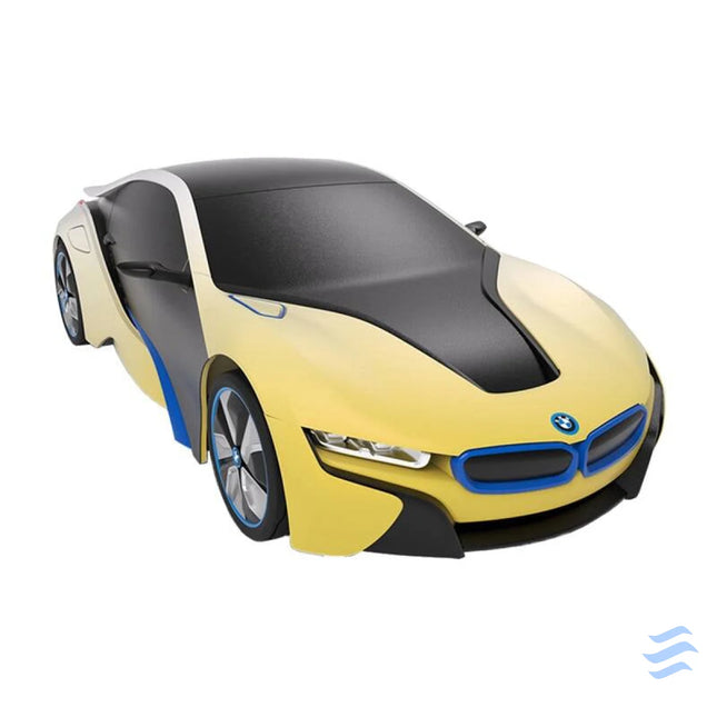 RASTAR R/C 1:24 BMW i8 remote controlled car UV sensitive (white and yellow) Remote controlled cars