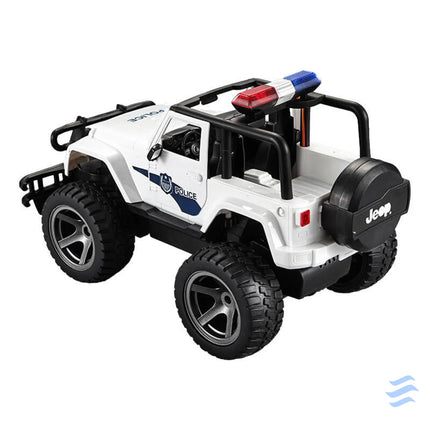 Remote controlled car 1:12 Double Eagle (white) Jeep (Police) E550 003 Remote controlled cars