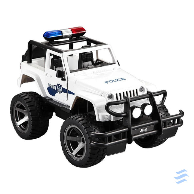 Remote controlled car 1:12 Double Eagle (white) Jeep (Police) E550 003 Remote controlled cars