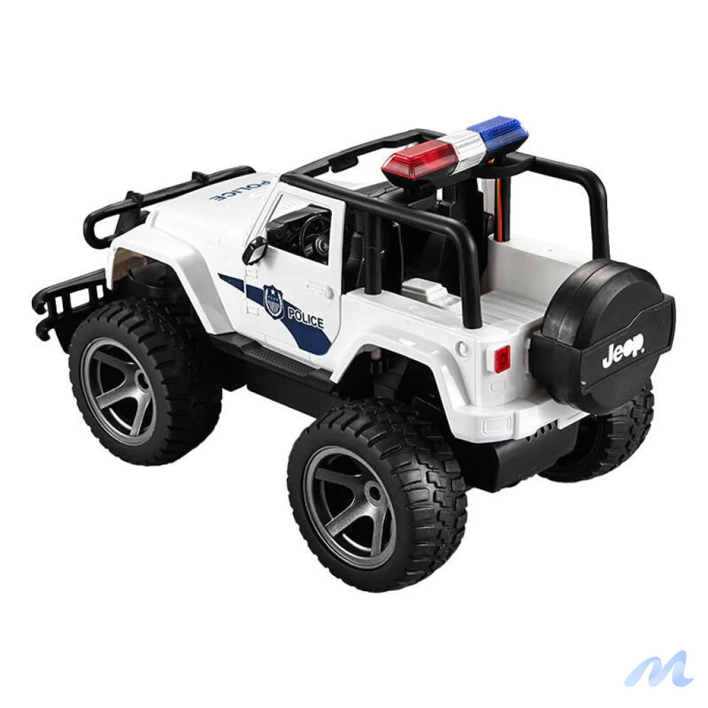 Remote-controlled car 1:12 Double Eagle (white) Jeep (Police) E550-003