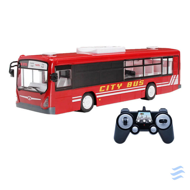 Remote controlled city bus 1:20 Double Eagle (red) E635 003 Remote controlled cars