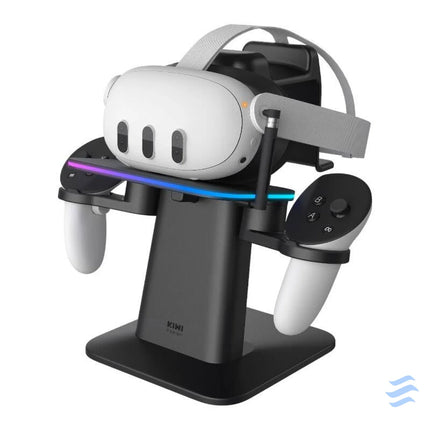 RGB Vertical Stand Meta Officially Co Branded Kiwi Design QC03 for Meta Quest 3/Quest 2/Quest PRO Black VR accessories
