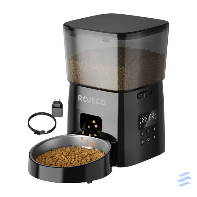 Rojeco 2L Automatic Pet Feeder Button Version Bowls