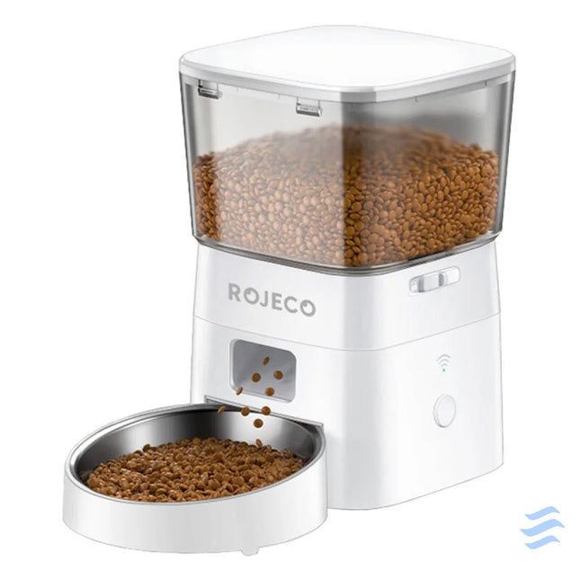 Rojeco 2L WiFi automatic feed dispenser (white) Bowls