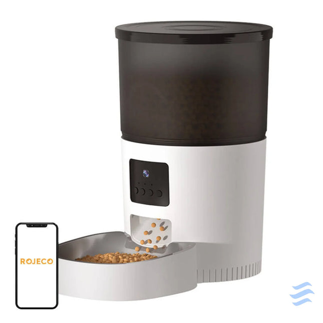 Rojeco 3L Automatic Pet Feeder WiFi with Camera Bowls