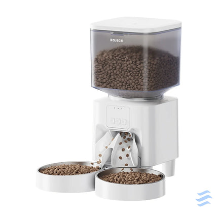 Rojeco 4.5L Automatic Pet Feeder WiFi Version Dou Bowls