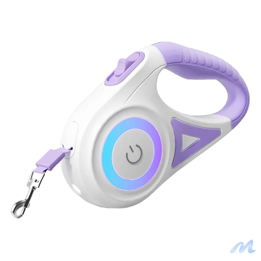 Rojeco 5m LED automatic leash (purple)