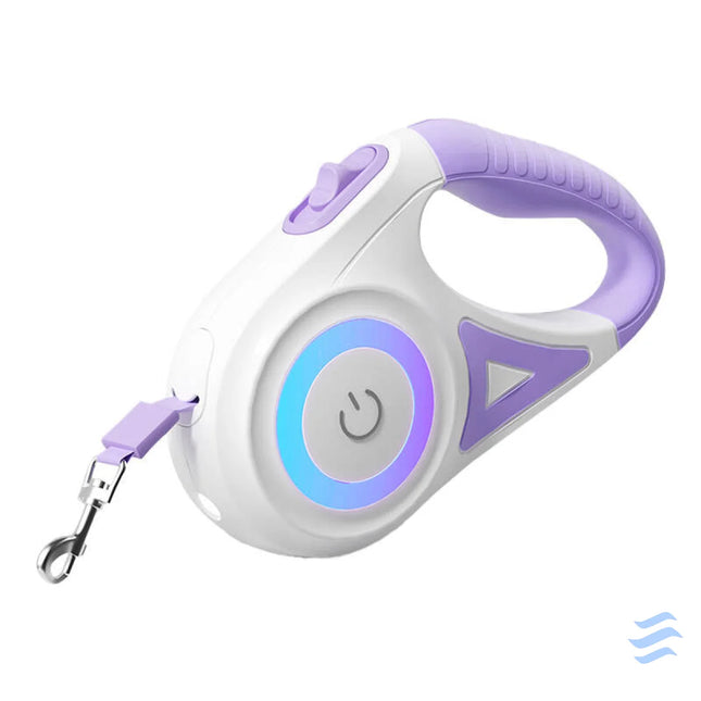 Rojeco Dog Automatic Leash LED 5 m (purple) Walking and transportation