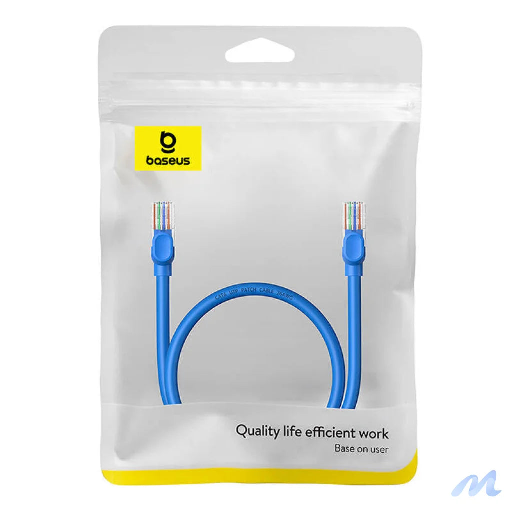 Round Cable Baseus Ethernet RJ45, Cat.6, 0,5m (blue)