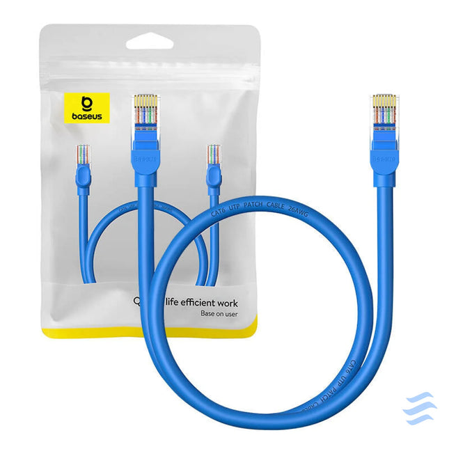 Round Cable Baseus Ethernet RJ45 Cat.6 0,5m (blue) Network cables