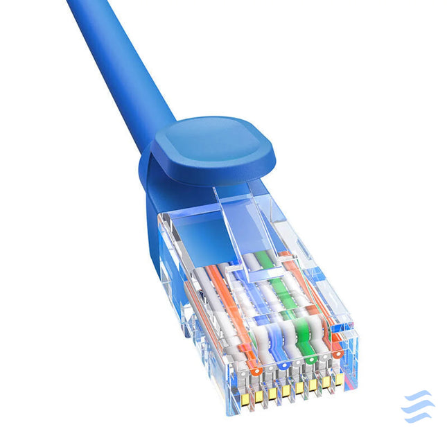 Round Cable Baseus Ethernet RJ45 Cat.6 0,5m (blue) Network cables
