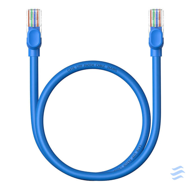 Round Cable Baseus Ethernet RJ45 Cat.6 0,5m (blue) Network cables