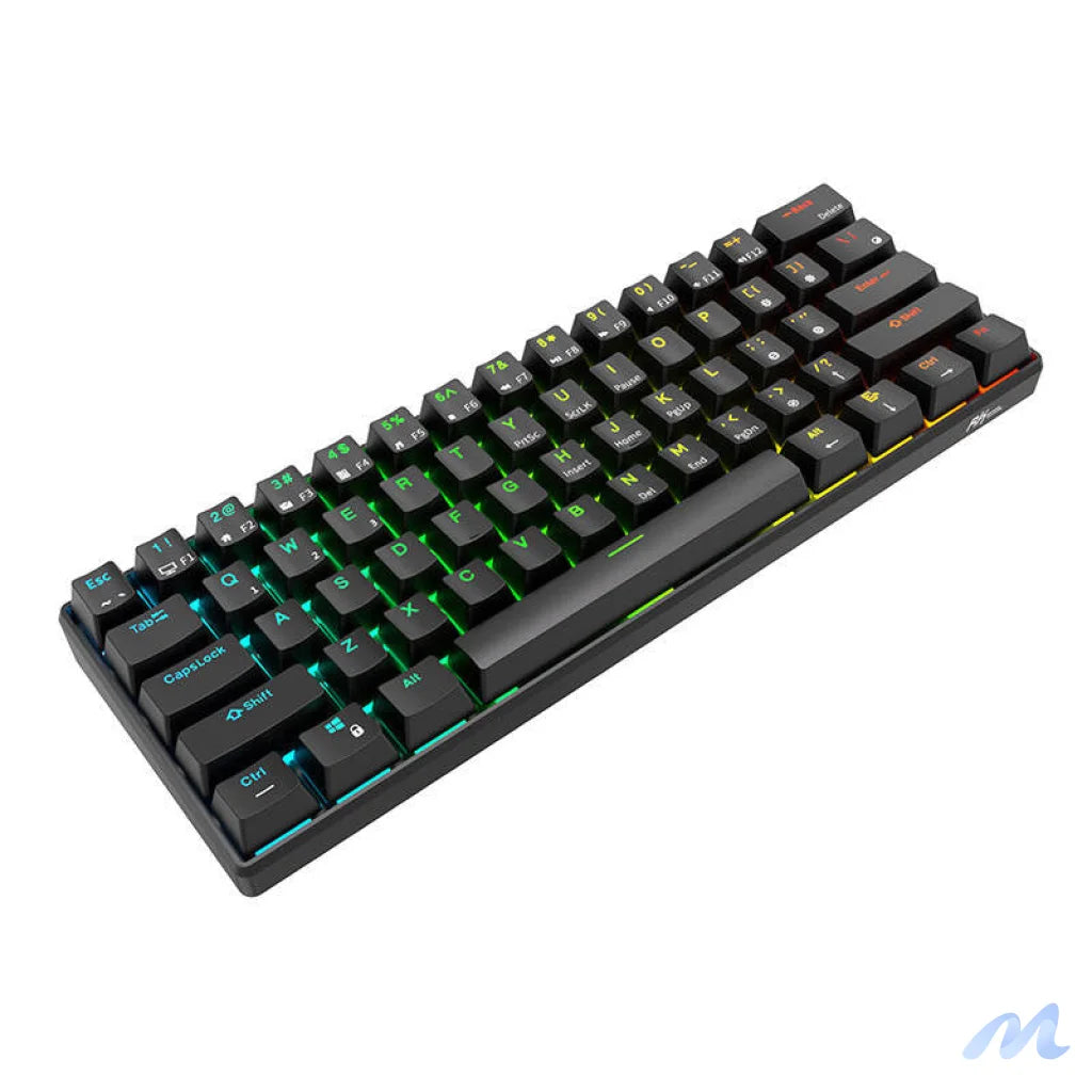 Royal Kludge RK61 RGB mechanical keyboard, brown switch (black) (QWERTY)