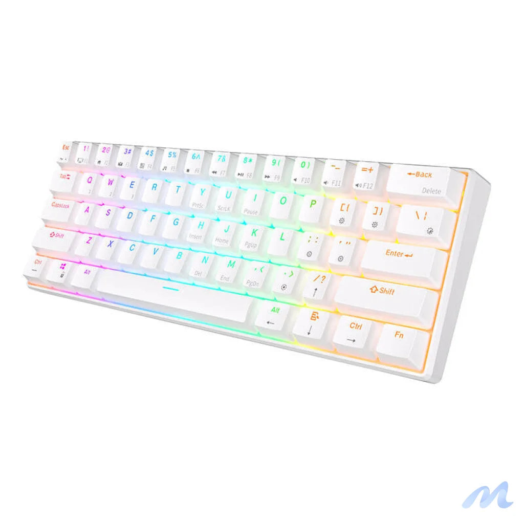 Royal Kludge RK61 RGB mechanical keyboard, brown switch (white) (QWERTY)