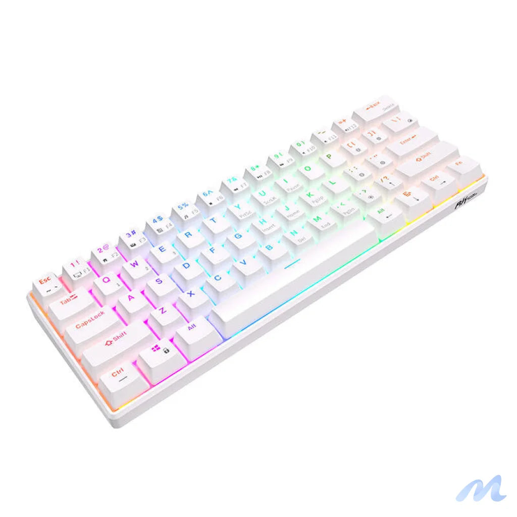 Royal Kludge RK61 RGB mechanical keyboard, red switch (white) (QWERTY)