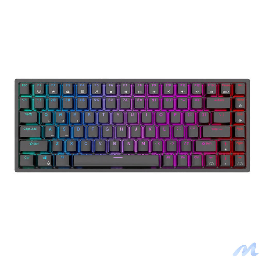 Royal Kludge RK84 RGB Mechanical Keyboard, Red switch (black) (QWERTY)