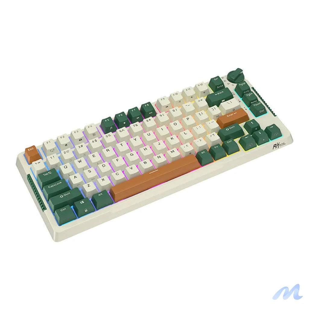 Royal Kludge RKH81 RGB Wireless Mechanical Keyboard, Sky cyan switch (green) (QWERTY)