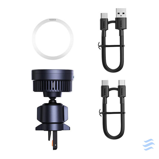 Samochodowy uchwyt Baseus MagPro z ładowarką indukcyjną 15W Qi2.0 (czarny) Phone holders