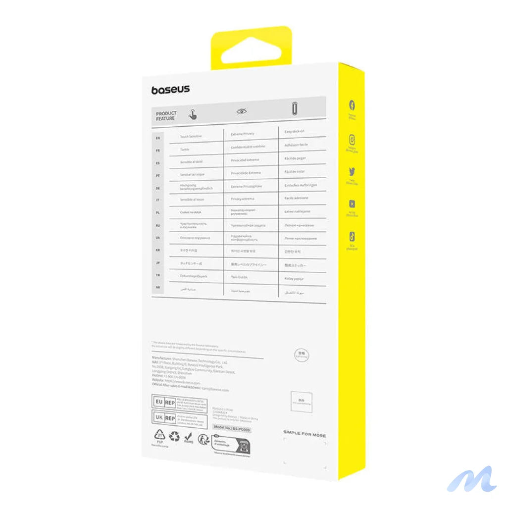 Sapphire Tempered Glass Baseus 0.3mm for iPhone 15