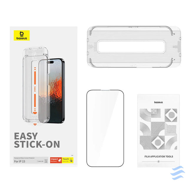 Sapphire Tempered Glass Baseus 0.3mm for iPhone 15 For smartphones
