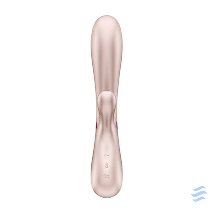 Satisfyer Hot Lover heated vibrator pink and gold Vibrators
