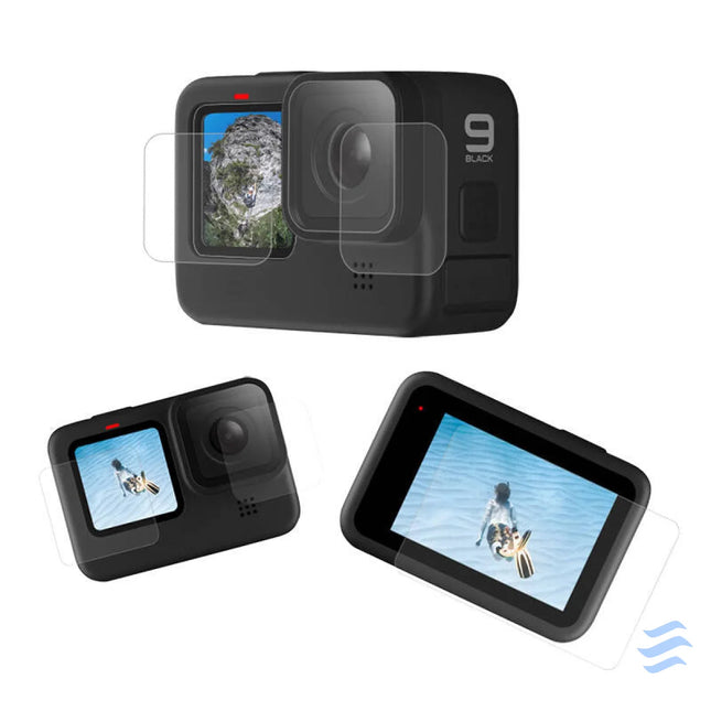 Screen and lens tempered glass Telesin for GoPro Hero 9 / Hero 10 / Hero 11 / Hero 12 (GP FLM 901) For sports cameras