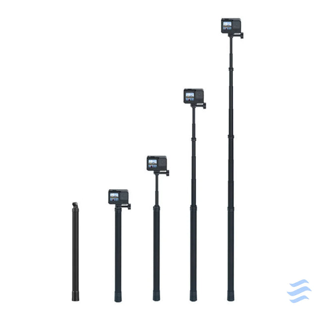 Selfie Stick 2.7M TELESIN carbon fiber for sports cameras Straps mounts and holders