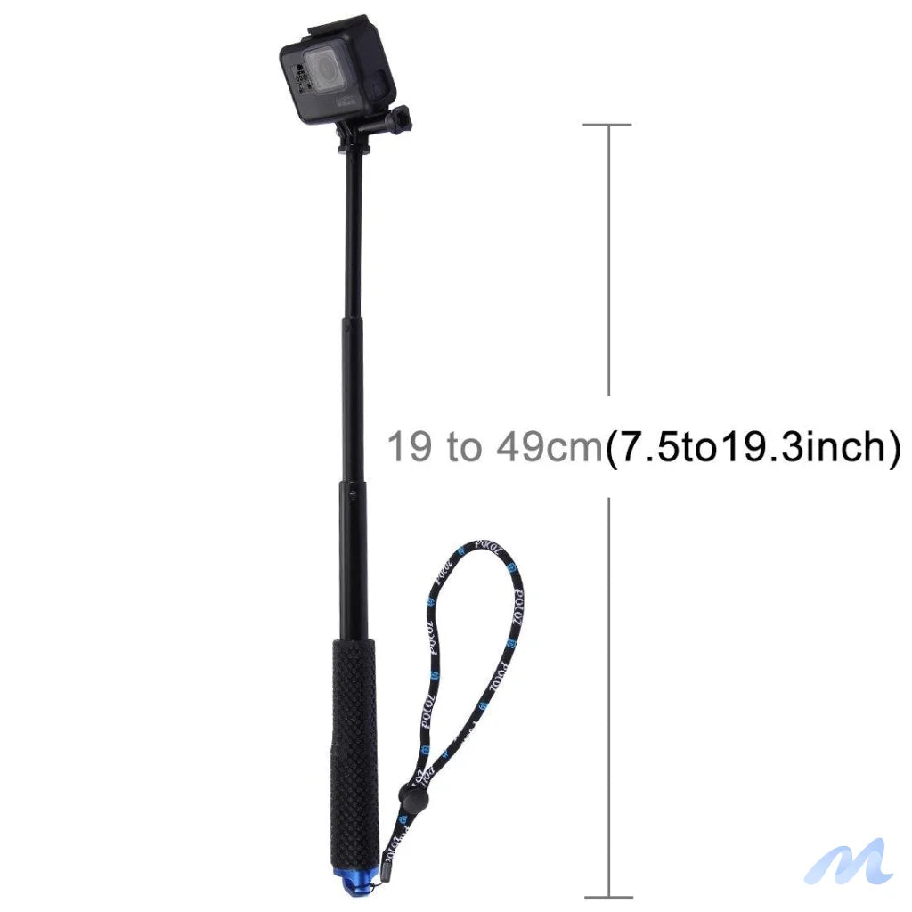 Selfie Stick Puluz for sports cameras (DJI, GoPro, Insta360)(black)