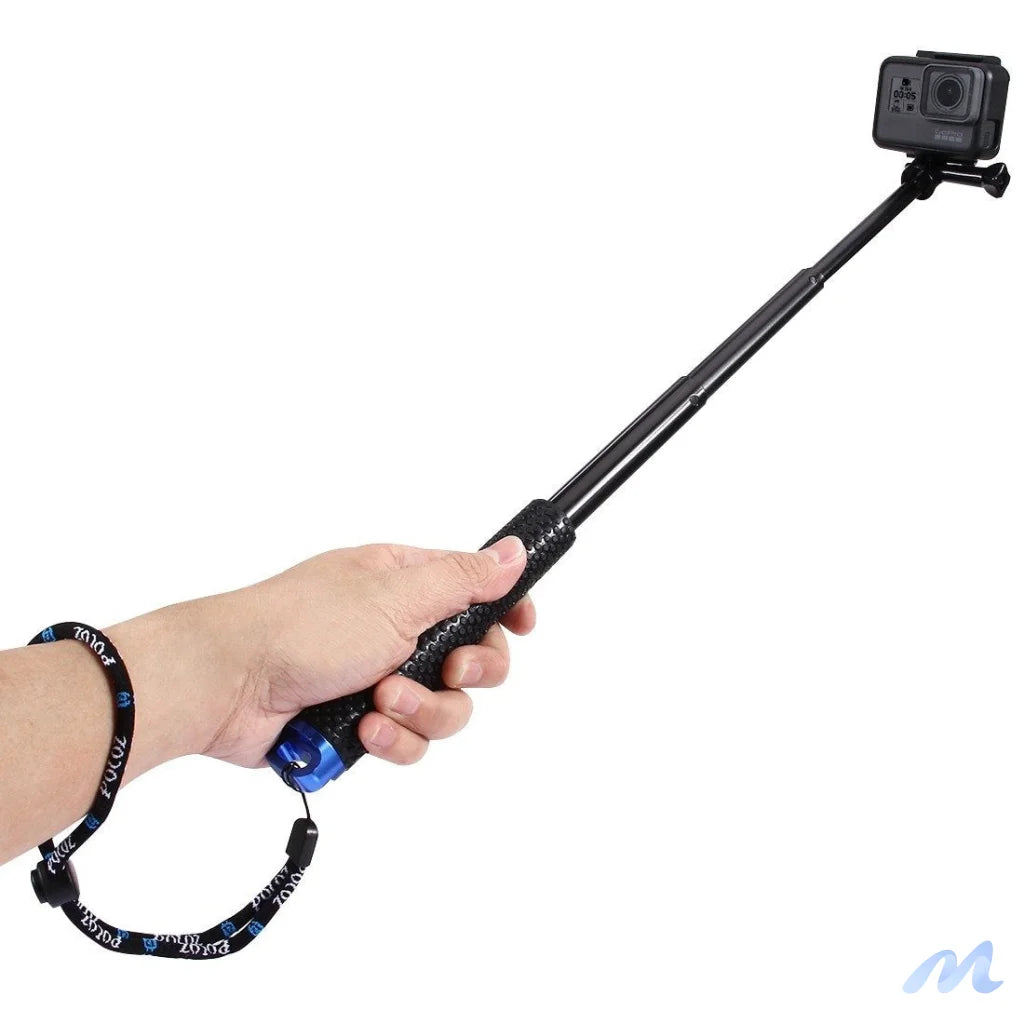 Selfie Stick Puluz for sports cameras (DJI, GoPro, Insta360)(black)