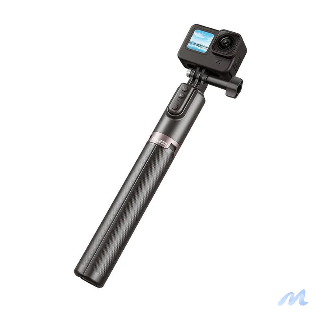 Selfie-stick TELESIN with tripod and remote control for GoPro / phones (130 cm)