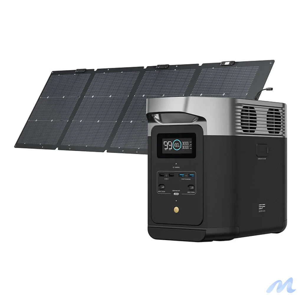 Set: EcoFlow Delta 2 power station + 220W photovoltaic panel.