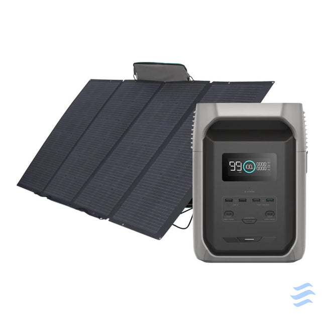 Set: EcoFlow Delta 3 1500 power station + 400W photovoltaic panel. Power stations