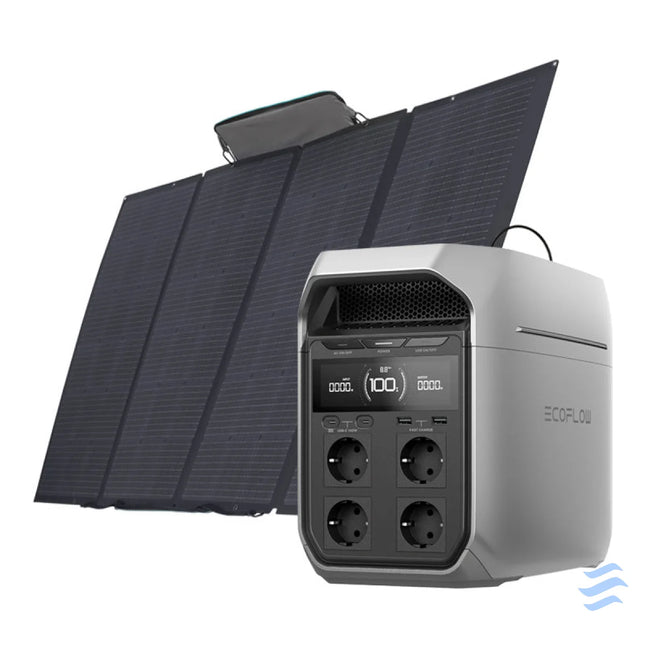 Set: EcoFlow Delta 3 Plus power station + 400W photovoltaic panel. Power stations