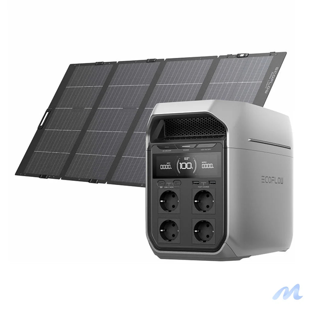 Set: EcoFlow Delta 3 Plus power station + 400W photovoltaic panel.
