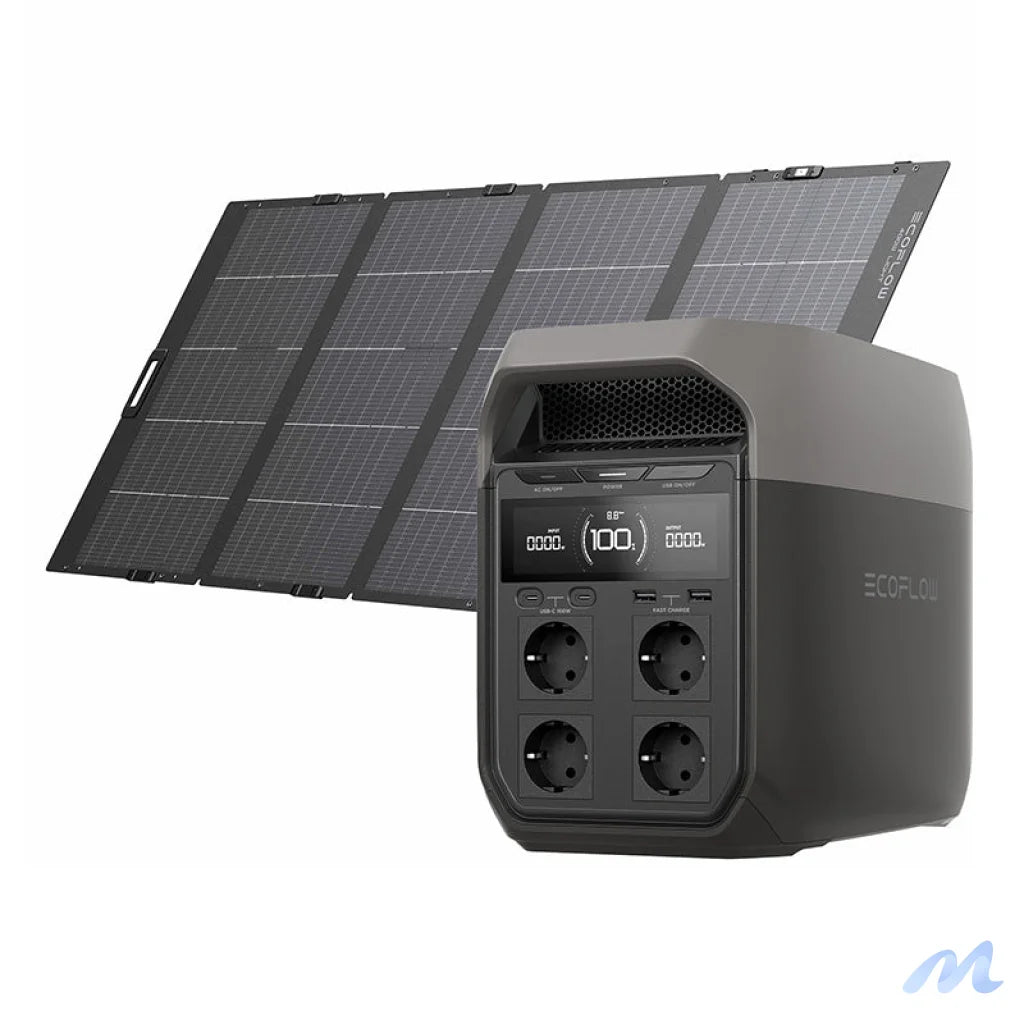Set: EcoFlow Delta 3 power station + 400W photovoltaic panel.