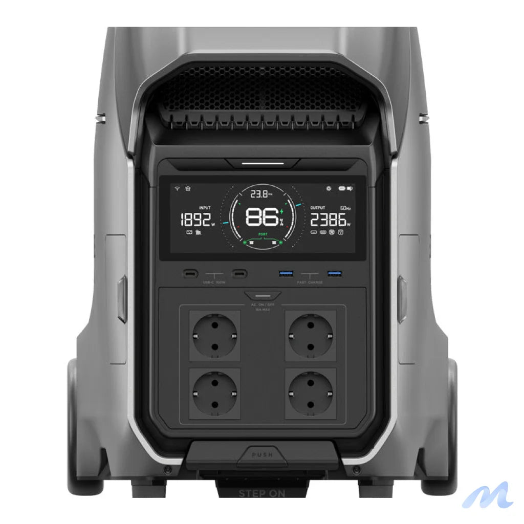 Set: EcoFlow Delta Pro 3 power station + 2x 400W photovoltaic panel.