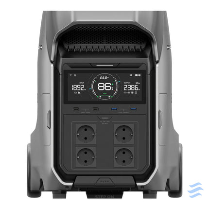 Set: EcoFlow Delta Pro 3 power station + 400W photovoltaic panel. Power stations