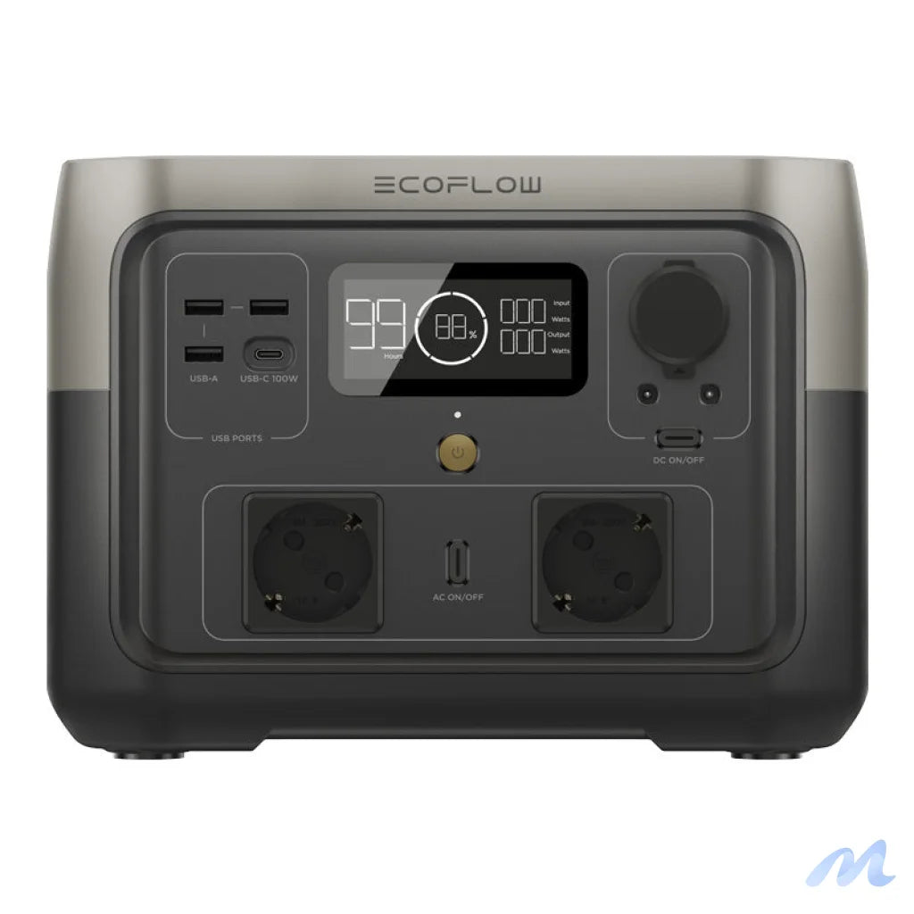 Set: EcoFlow River 2 Max power station + 160W photovoltaic panel.