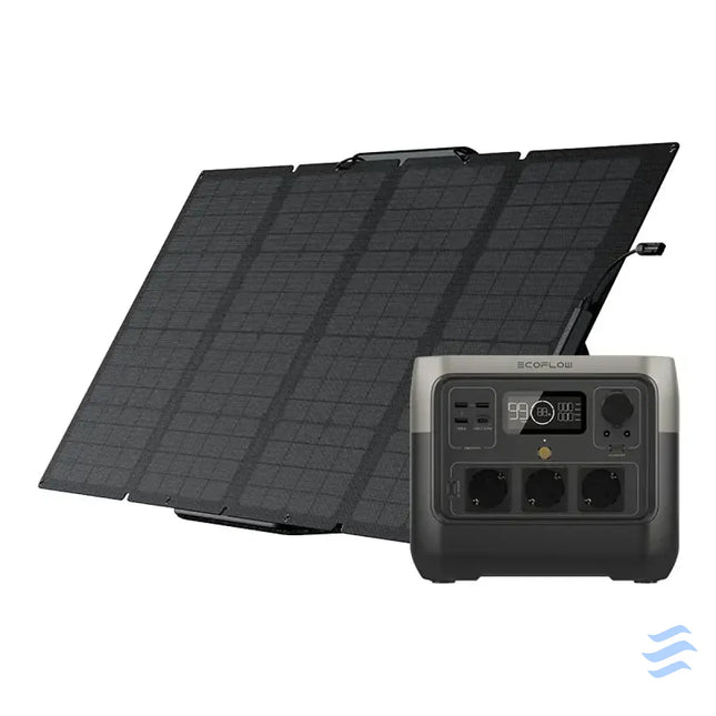 Set: EcoFlow River 2 Pro power station + 160W photovoltaic panel. Power stations