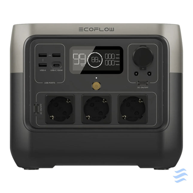 Set: EcoFlow River 2 Pro power station + 160W photovoltaic panel. Power stations