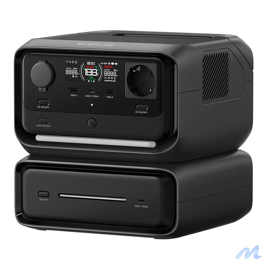 Set: EcoFlow River 3 Max power station + 160W photovoltaic panel.