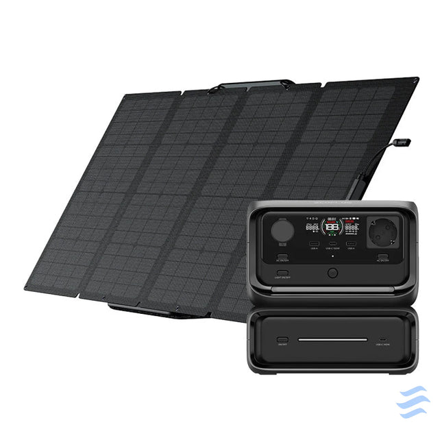 Set: EcoFlow River 3 Max power station + 160W photovoltaic panel. Power stations