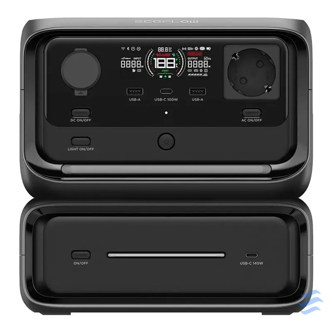 Set: EcoFlow River 3 Max power station + 160W photovoltaic panel. Power stations