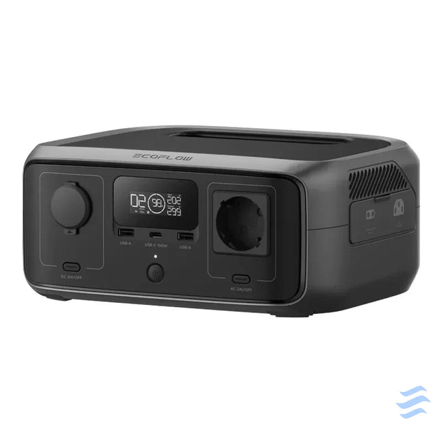 Set: EcoFlow River 3 UPS power station + 110W photovoltaic panel. Power stations