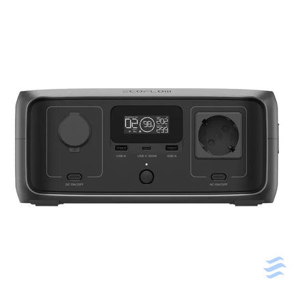 Set: EcoFlow River 3 UPS power station + 160W photovoltaic panel. Power stations
