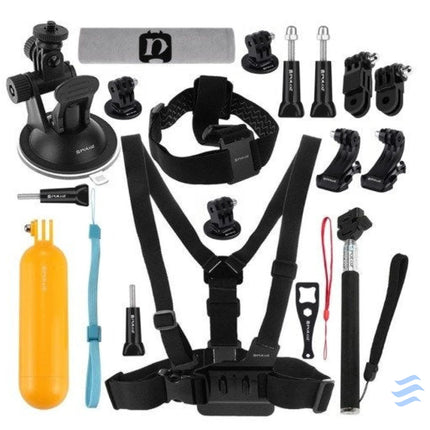 Set of 20 Puluz accessories for sports cameras (including Osmo Action 5 Pro Insta360 Ace Pro 2) PKT18 Sets
