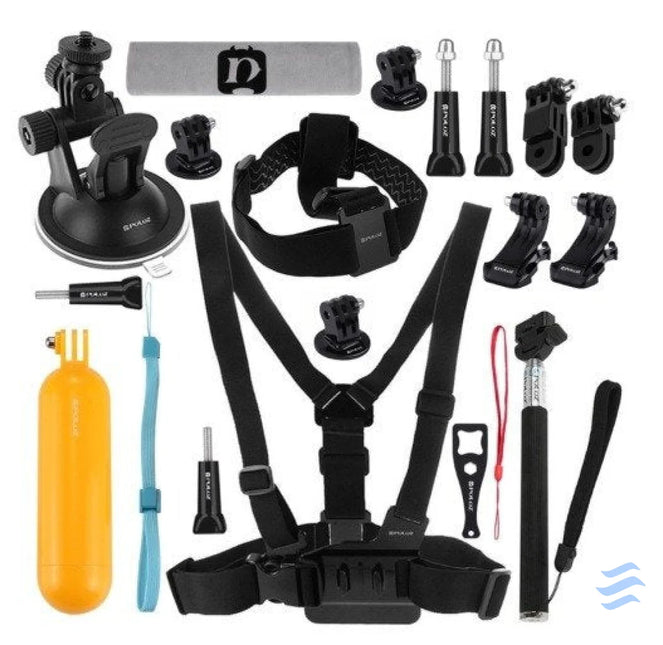 Set of 20 Puluz accessories for sports cameras (including Osmo Action 5 Pro Insta360 Ace Pro 2) PKT18 Sets