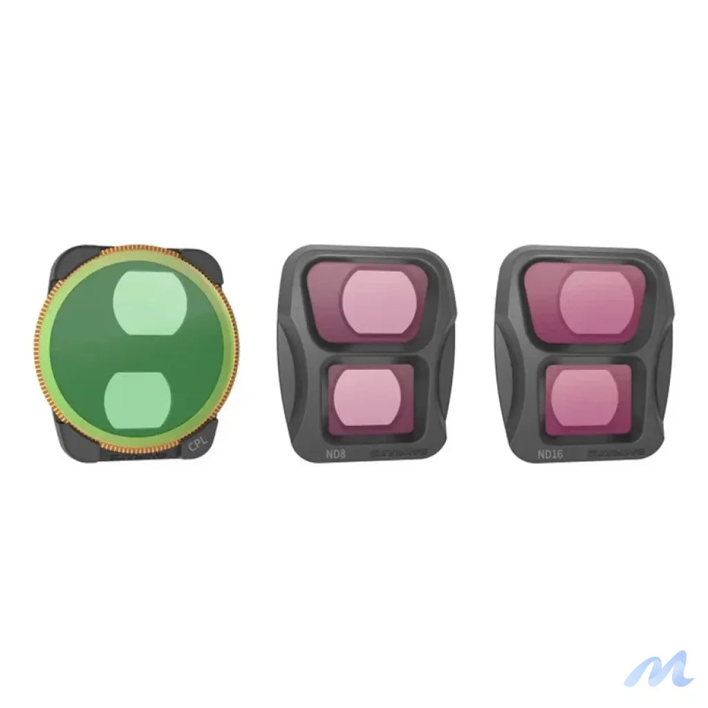 Set of 3 Sunnylife A3-FI685 filters with adjustable CPL, CPL+ND8+ND1